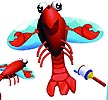 3d lobster kite